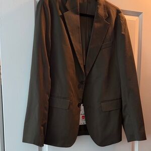 Classic Olive Green Men's Blazer